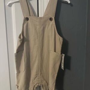 Okie Dokie Beige Baby Boy Shortall